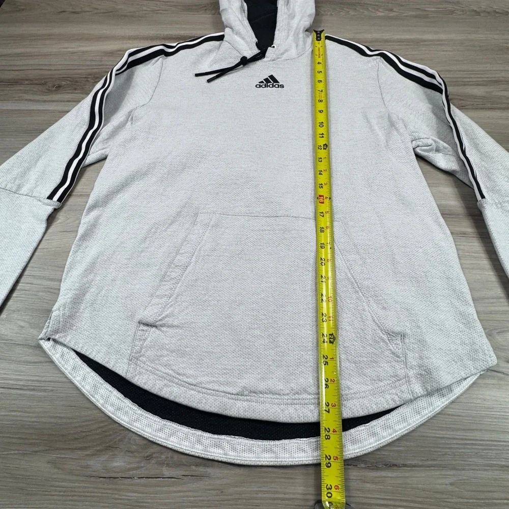 Adidas Men Gray Long Sleeve Hoodie Athletic Performance‎ Casual Size L